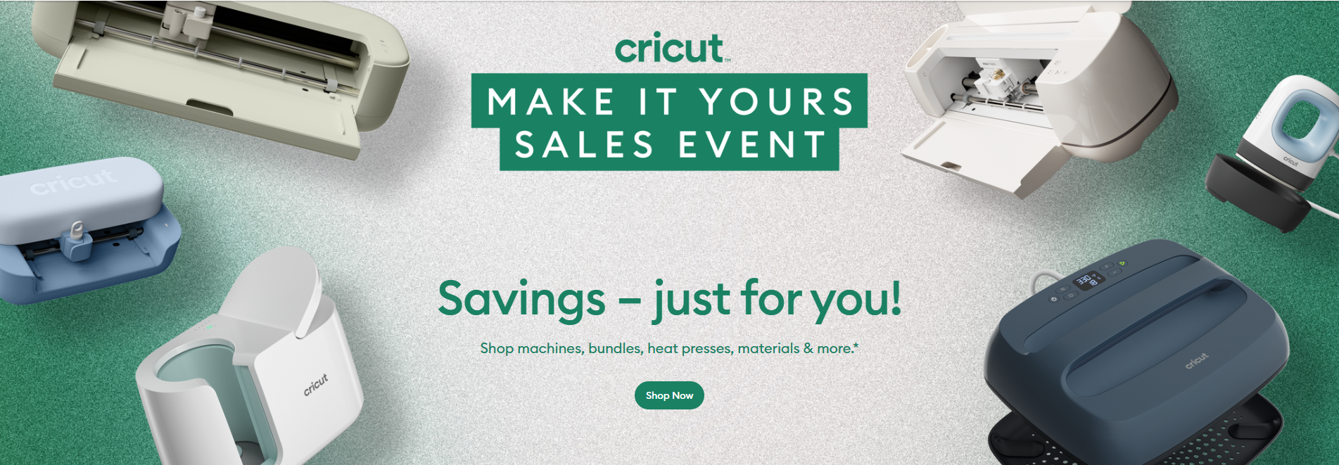 Cricut Make it yours sales event